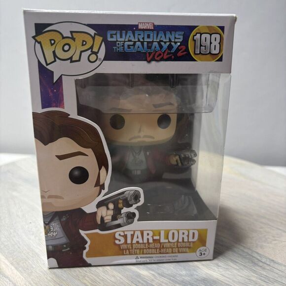 NewFunko Pop Movies Guardians of The Galaxy 198 Star-lord Open Box - Picture 1 of 4